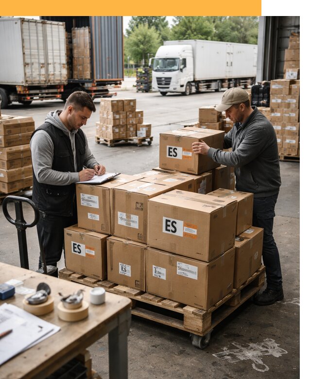 Доставка грузов в Испанию автотранспортом от 35581 руб