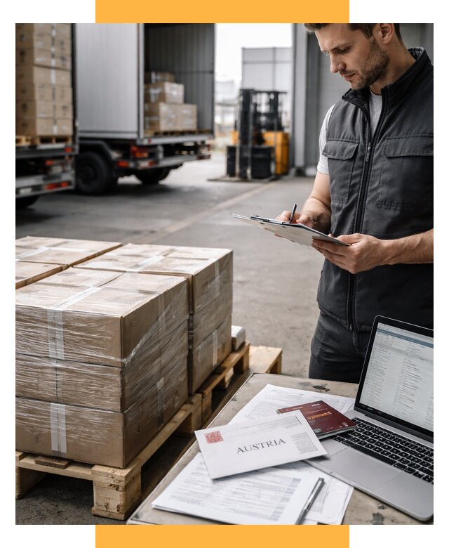 Доставка в Австрию от 66079 р. Логистика и экспорт СетСервис-Нвс