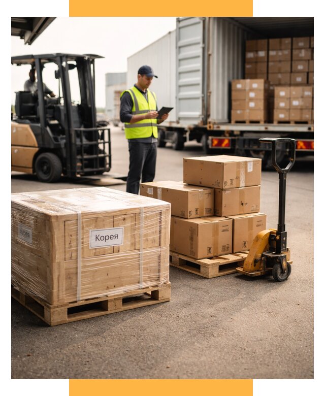 Доставка грузов в Корею из России от 35581 р. | СетСервис-Нвс